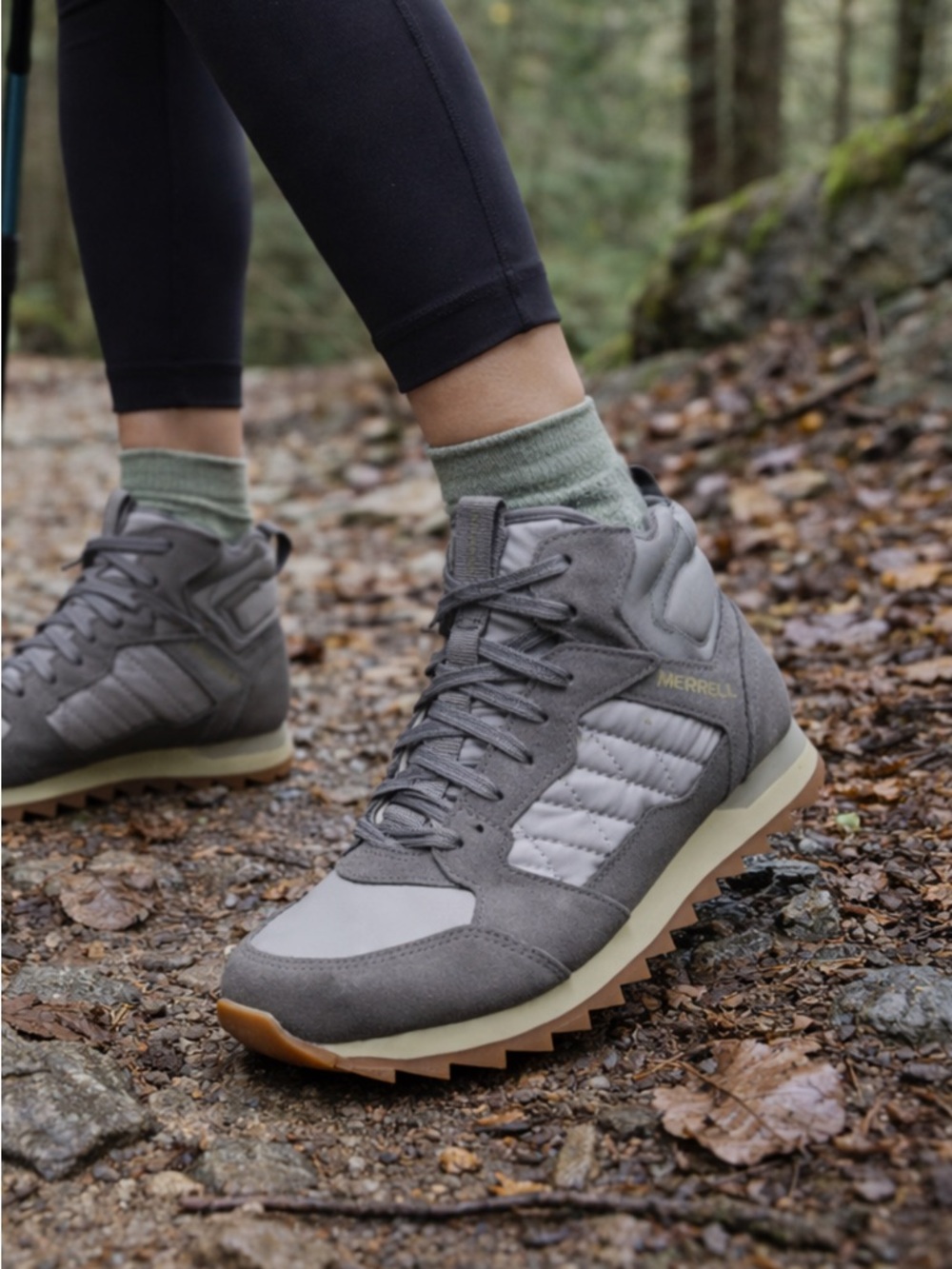 Merrell Women's Alpine Sneaker Mid shoes in grey